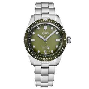 Divers Sixty-Five Green / Stainless Steel Green Dial