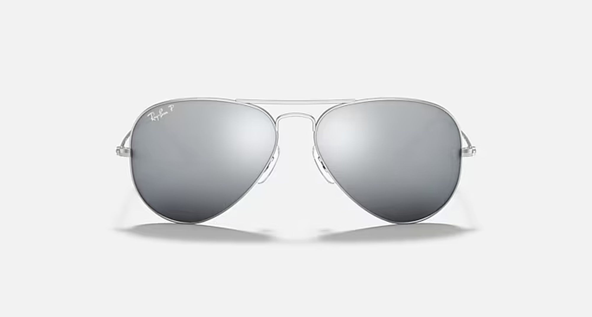 AVIATOR MIRROR MENS / MATTE SILVER-DARK GREY MIRROR POLAR |  Dial