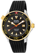 Hudson Yards  -  Rubber Swiss Made SW200 ceramic rotating bezel helium valve, Blue Rubber Blue Dial