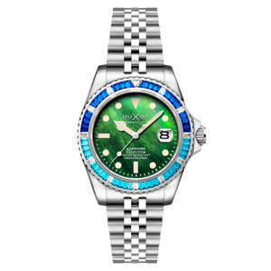 Atlantica 40 Rainbow Automatic Green / Stainless Steel | Green Dial