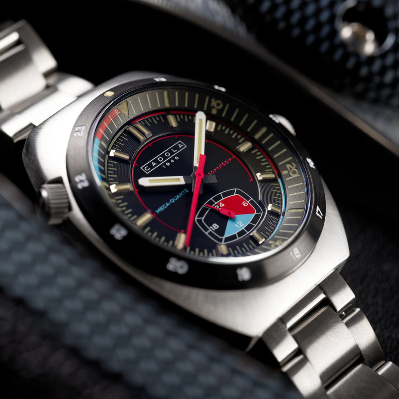 Giulia Meca-Quartz Black / Stainless Steel | Black Dial