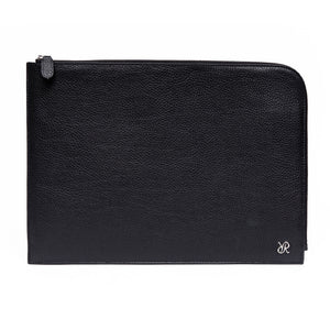 X Johnsons Of Elgin Leather Portfolio Case Black