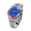Deep Marine Explorer II Swiss Automatic Blue/Red Bezel| Blue Dial