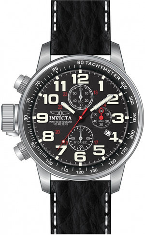 I-Force Chronograph Black Dial / Black Leather Strap Black Dial