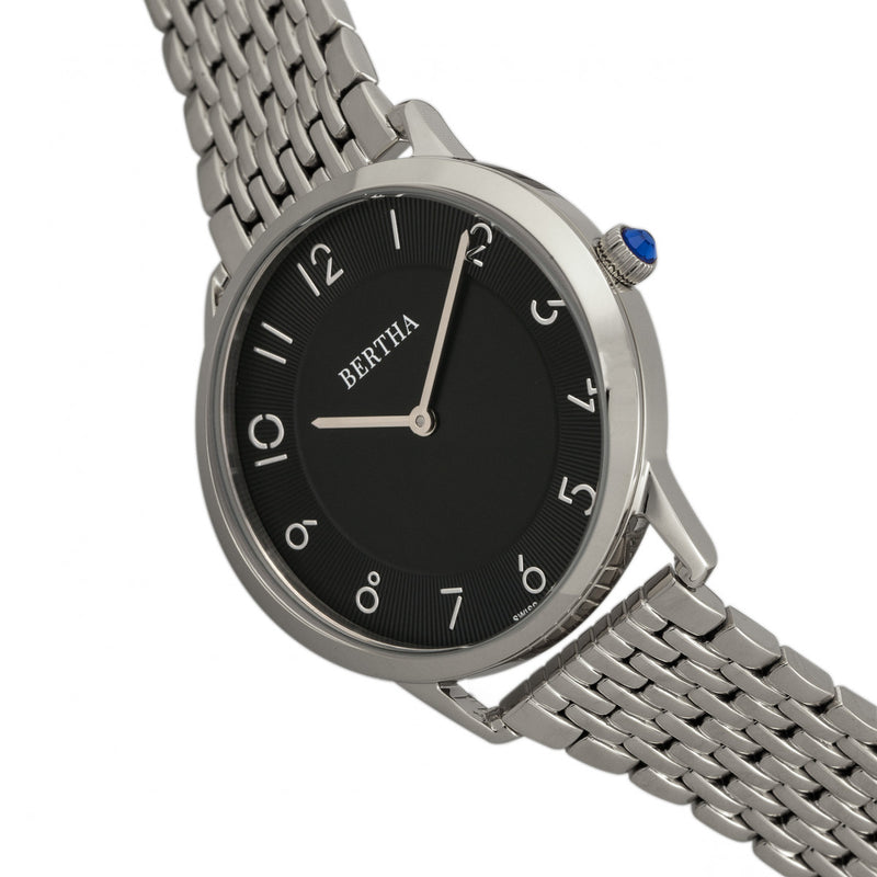 Abby Silver/Black | Black Dial