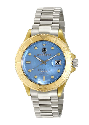 Catania MOP Goldtone - Blue/ SS Blue Dial