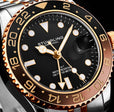 Aquadiver GMT Two Tone / Silver + Rose Gold | Black Dial