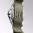 HYDROCONQUEST GMT Green / Fabric | Green Dial