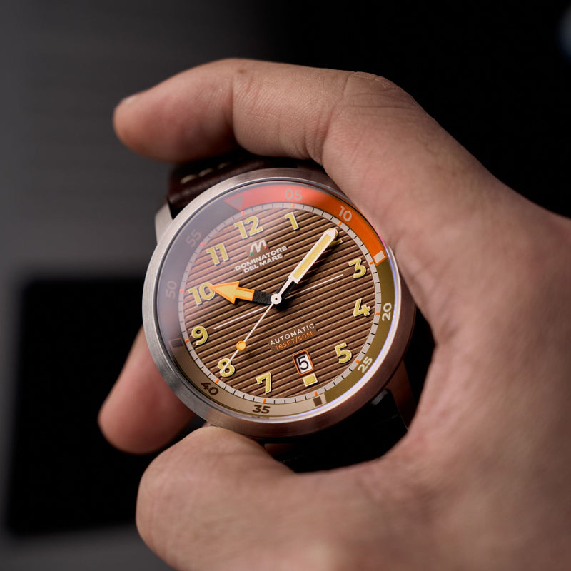 Camogli Automatic Brown / Brown Leather | Brown Dial