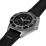 41MM STEEL NAVIGATOR W/ DATE AUTOMATIC (SSNAV-D AUTO) ON BLACK 3-PIECE RUBBER STRAP KIT