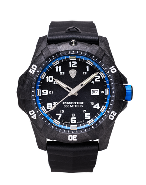 Carbon Dive CARBON CASE/BLACK&BLUE DIAL/BLACK STRAP | Black Dial