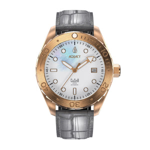 Bronze CuSn8 Men's White Mother of Pearl Automatic Watch White Mother of Pearl | Mother of Pearl Dial
