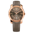 Women's Champagne Dial, 5N Rose Gold Case and Earth Leather Strap | Brown Dial