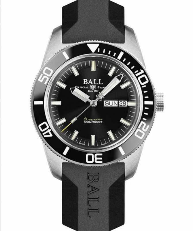 Engineer Master II Skindiver Heritage Black dial / Rubber Strap | Black Dial