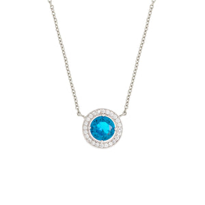 Juliet Pendant Necklace 18k White Gold
