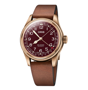 Bronze Pointer Date Red / Leather | Red Dial