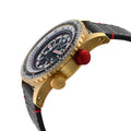 Contasecondi Gold GV2 by Gevril Swiss Automatic Dual Rotating Bezel Watch | Black Dial