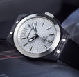 DF Carbon Fiber Automatic Sliver Dial, Black Case | Sliver Dial