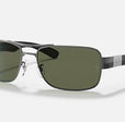 RB3522 MENS / GUNMETAL-GREEN