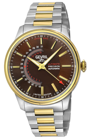 Guggenheim Sellita SW 220 Custom date wheel, SS Case, Brown dial, SS Bracelet | Brown Dial