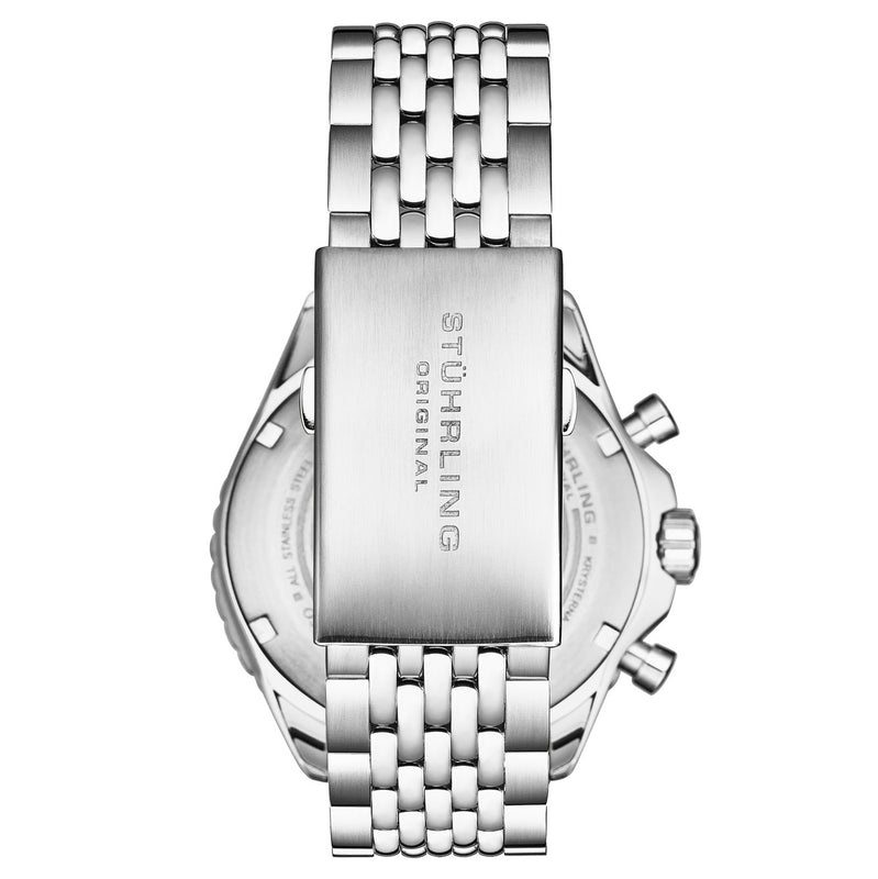 Japanese Chronograph RaceWay 44mm Quartz Watch Blue/Stainless Steel | Blue Dial