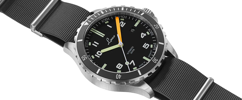 Squad Watch Himalaya 42mm Rubber Nato Black Dial