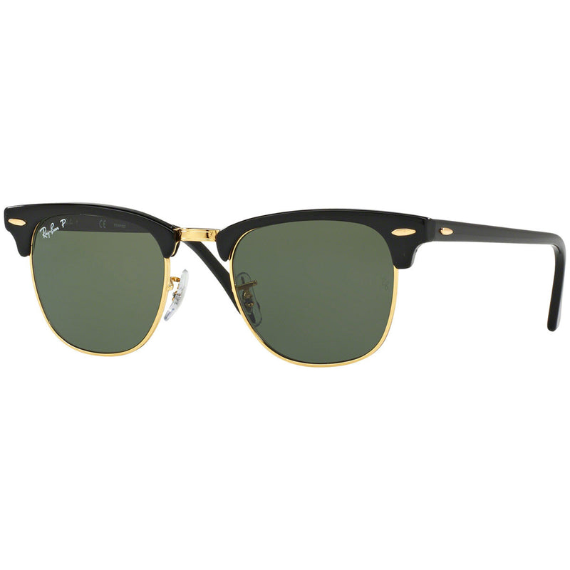 CLUBMASTER CLASSIC UNISEX / BLACK - CRYSTAL GREEN POLARIZED