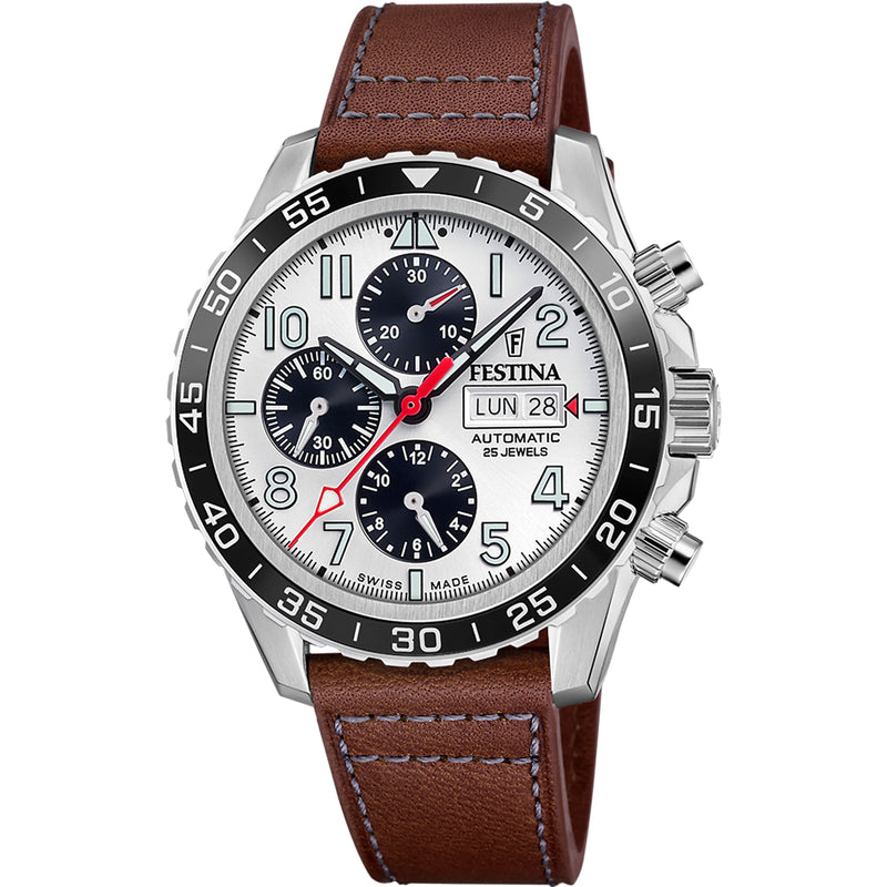 Chronograph Ceramic White / Leather | White Dial