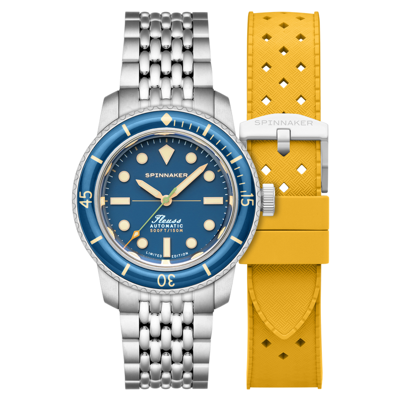 Fleuss 40 Automatic 145th Limited Edition Blue / Stainless Steel | Blue Dial
