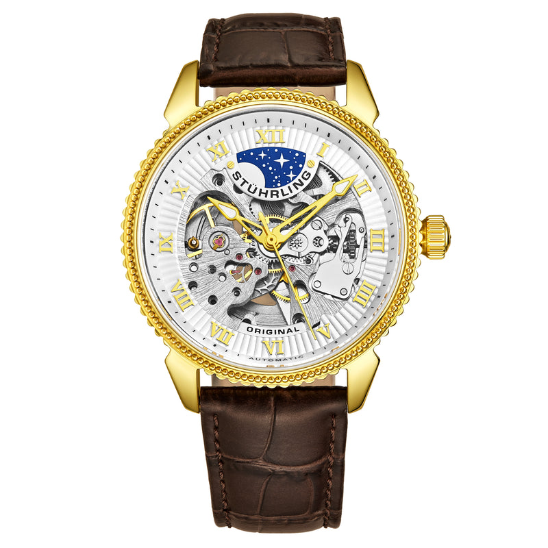 Legacy Brown/Leather/White Dial/Gold Case 3983.2 | White Dial