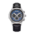 Apostle Custom Enamel Dial Watch Black/Silver | Multi-colored Dial