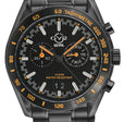 Freccia-Chronograph GV2 Swiss Quartz, SS/IPBLK Case, Black Bezel, Black Dial, IPBLK Stainless Steel Bracelet | Black Dial