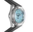 Damascus Swiss Automatic SW200 Deep Marine Explorer II Damascus/Light Blue Dial/Black Strap | Light-blue Dial