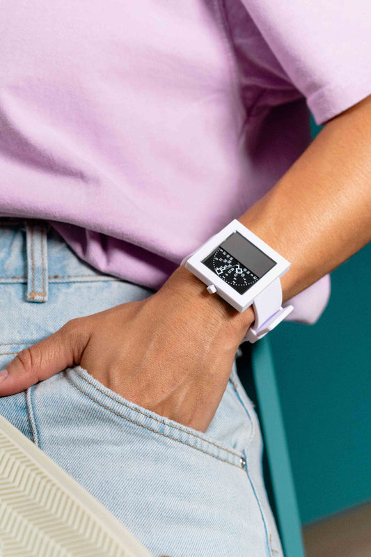 Nouns watch White | Black Dial