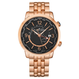 A171B-03 Rose Gold/Stainless Steel | Black Dial