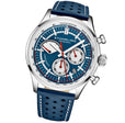 Monaco Blue/Leather/Blue Dial/Silver Case 934.02 | Blue Dial