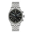 Kiel 2 Schwarz Black / Metal Bracelet Black Dial