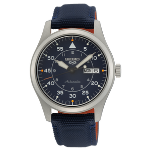 5 Sports Field Series Black Dial Black Nylon Strap 39.4mm Black Dial