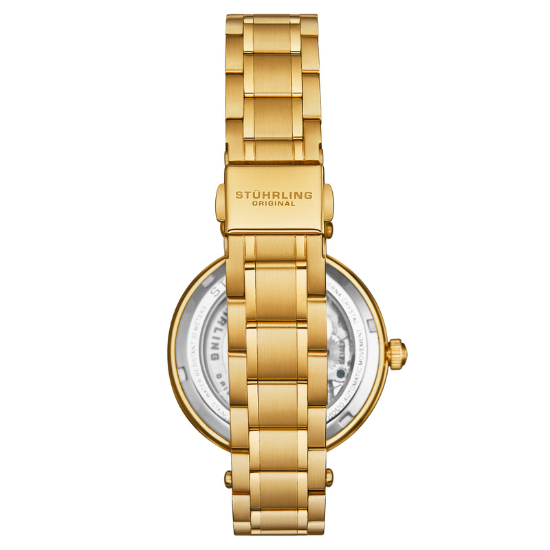 Radiant Elegance Automatic Skeleton Gold/Stainless | Gold Dial