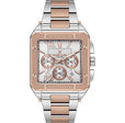 Square SDC Extra Large - Stainless Strap - DK13687 Silver / Rose Gold | Silver Dial
