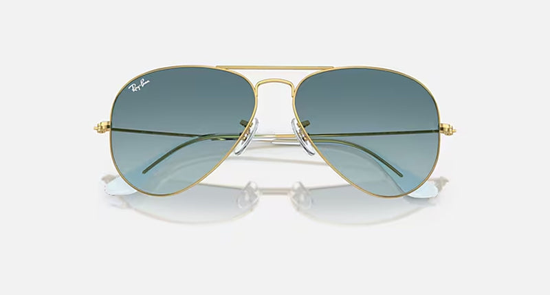 AVIATOR GRADIENT UNISEX / GOLD - BLUE GRADIENT GREY |  Dial