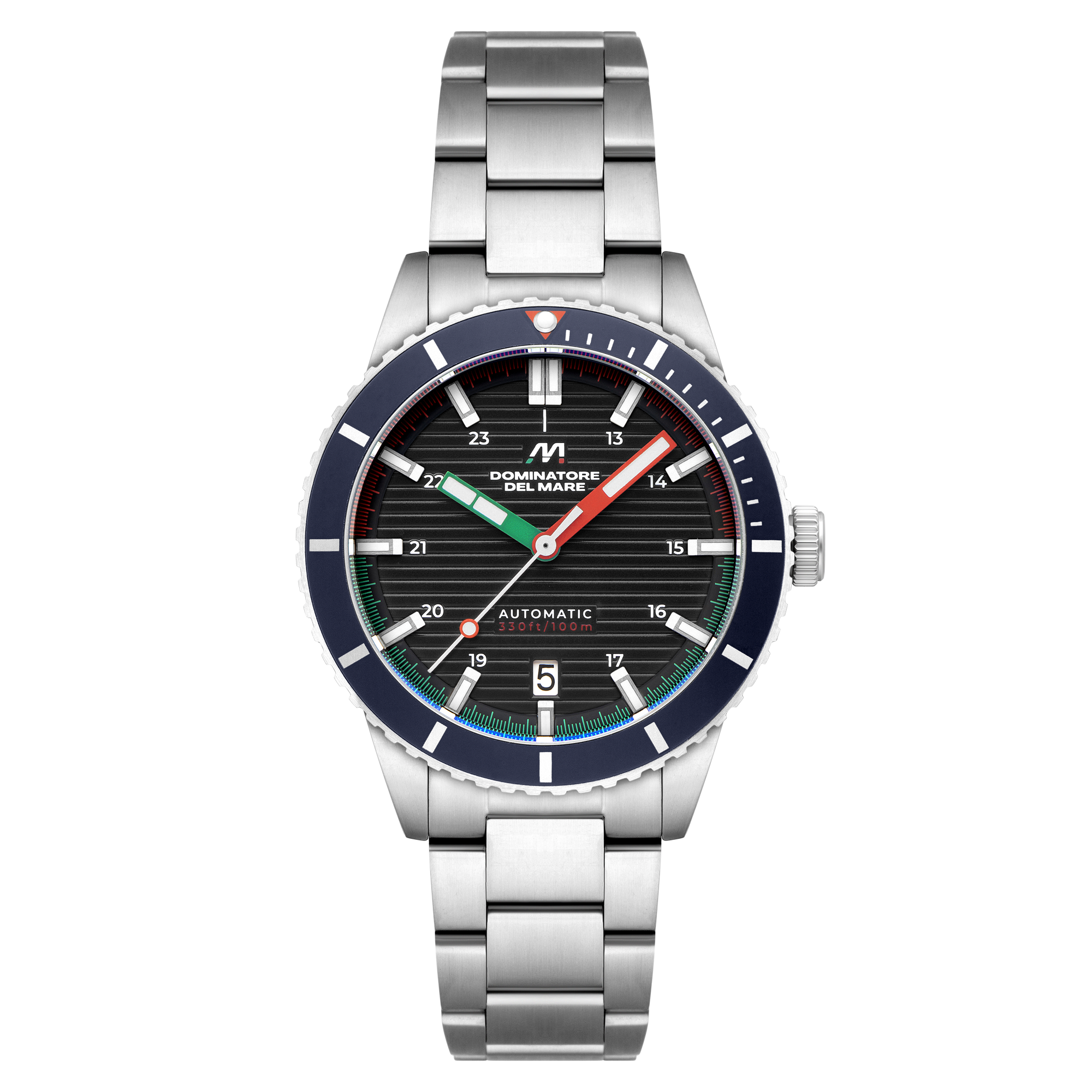 SCILLA AUTOMATIC BLACK / STAINLESS STEEL | Black Dial