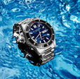 Aquadiver 1004 Blue Silver/Stainless Steel | Blue Dial