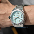 Tri-Hawk Tritium Blue with Luminous Glow Blue Dial