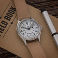 Islander Mitchel "DAY-T" Automatic Field Watch with White Dial and Day-Date Display