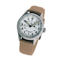 Islander Mitchel "DAY-T" Automatic Field Watch with White Dial and Day-Date Display