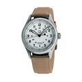 Islander Mitchel "DAY-T" Automatic Field Watch with White Dial and Day-Date Display