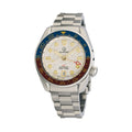 Islander JFK Automatic GMT Watch with White Cloud Dial and Pepsi Bezel