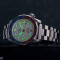 Islander JFK Automatic GMT Watch with White Cloud Dial and Pepsi Bezel