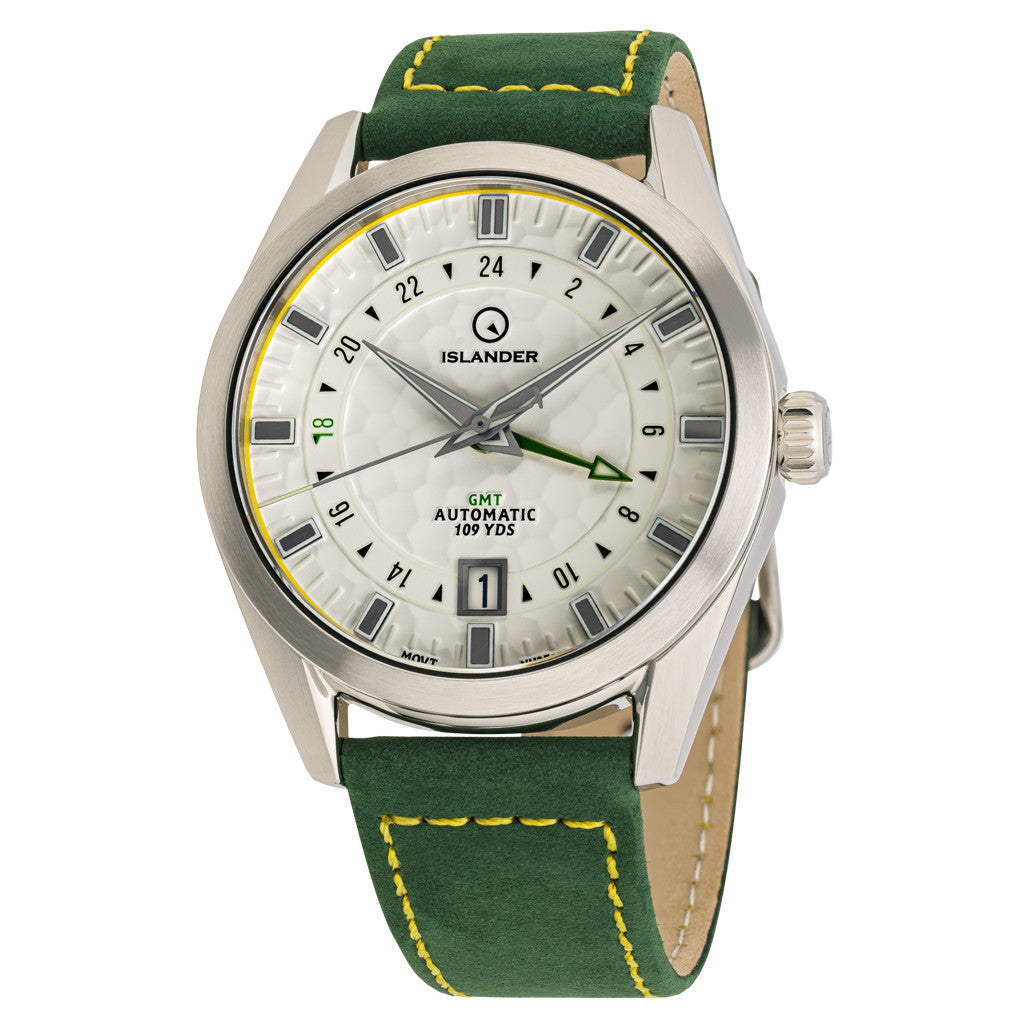 Islander Melville GMT with White "Golf Ball" Hammer Dial
